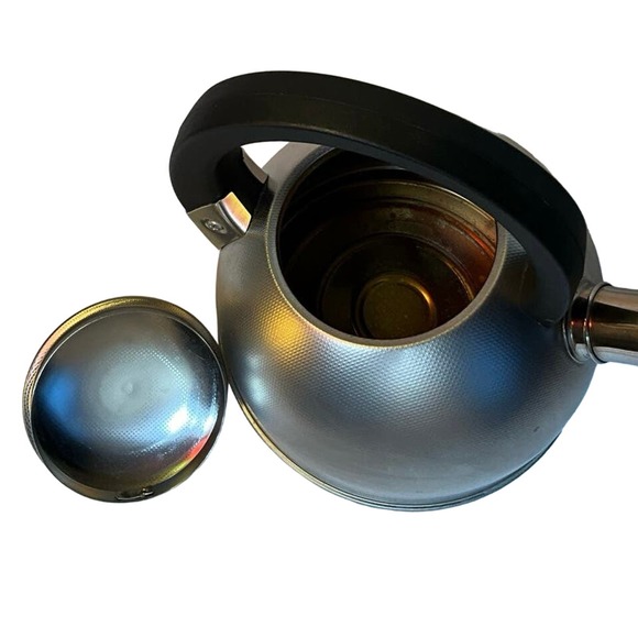 BonJour Italian Manufactured Stainless Steel Teapot Kettle Stovetop Kettle 2qt - Picture 3 of 10